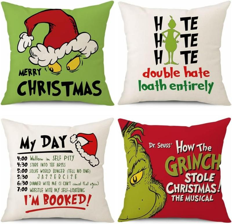 Grinch pillow