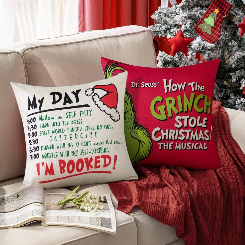 Grinch pillow