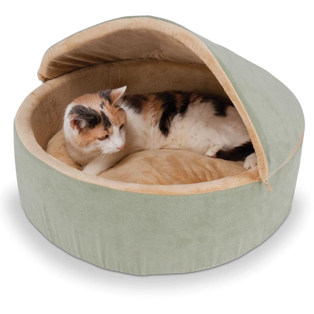 The perfect heated cat bed